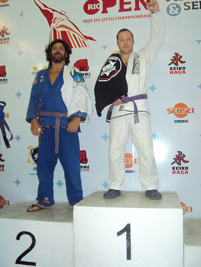 Sean at the top of the podium