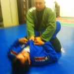 Step 1: Victor sets up correct posture in Raphael's guard.