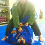 Step 3: Victor stands up in Raphael's guard using proper posture